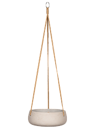 Rough Fibreclay Bowl Planter | Hanging Indoor and Outdoor Plant Pot