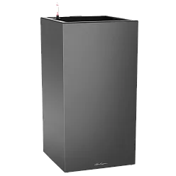 LECHUZA CANTO Premium High LED Square Tall Poly Resin Self-watering Planter