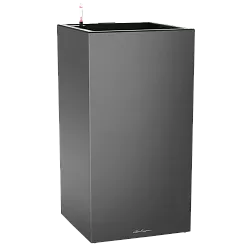 LECHUZA CANTO Premium High LED Square Tall Poly Resin Self-watering Planter