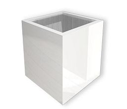 Glossy Outdoor Fiberglass Square Planter