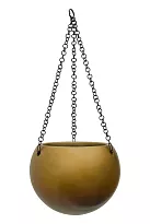 Gradient Hanging Globe Matt Honey D24 H19 cm Planter, 8.6L