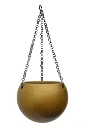 Gradient Hanging Globe Matt Coffee D24 H19 cm Planter