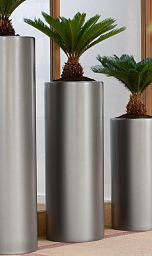Contemporary Column Round Tall GRP Planter