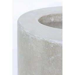 Division Bottom Round Fiberstone Outdoor Planter