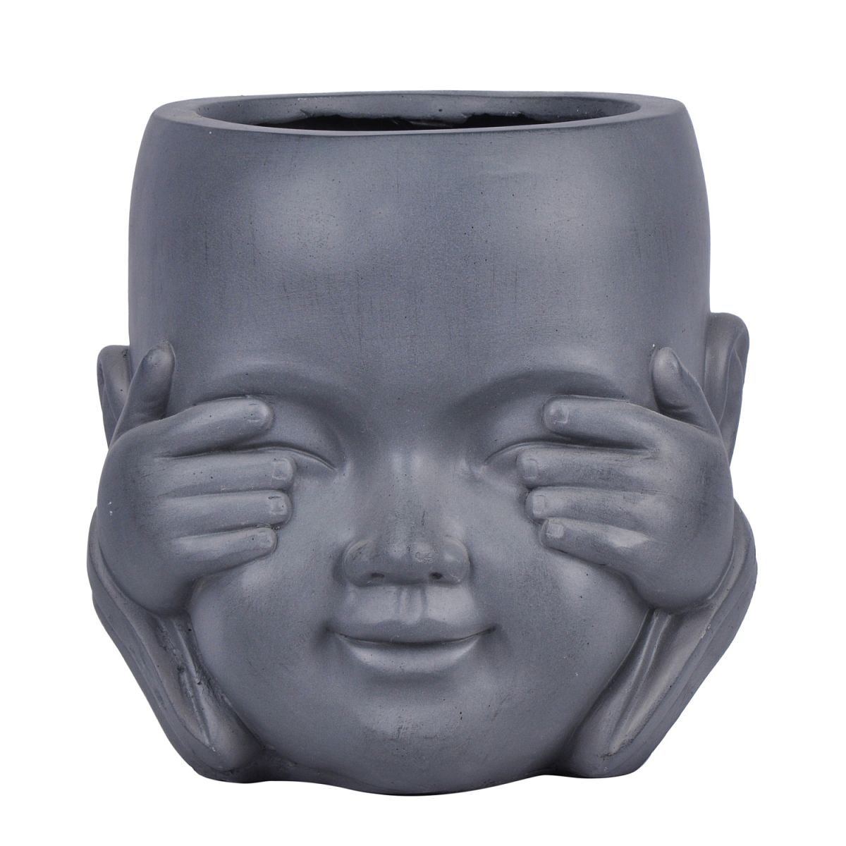 IDEALIST Lite Baby Monk See No Evil Oval Face Plant Pot Indoor