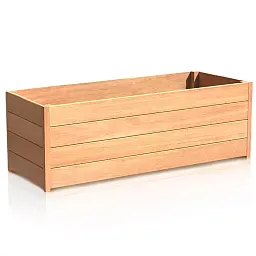 Hardwood Sevilla Trough Wood Outdoor Planter