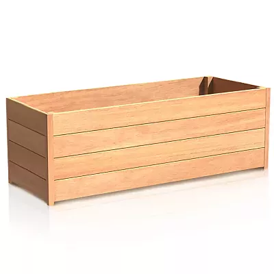 Hardwood Sevilla Trough Wood Outdoor Planter