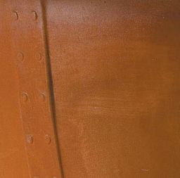 Norman Fiberglass Round Tall Rust Planter Pot In/Out