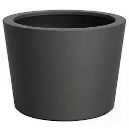 HALO Tapered Round Outdoor Fiberglass Planter