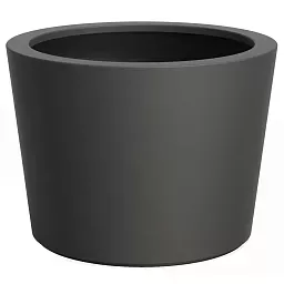HALO Tapered Round Outdoor Fiberglass Planter