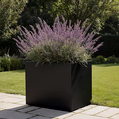 IDEALIST Lite Contemporary Light Concrete Trough Planter