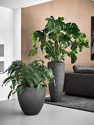 Composits Polystone Couple Round Indoor Planter Pot