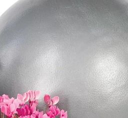 Geo Sphere Fiberglass Round Alu Tx Planter Pot In/Out