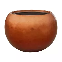 Metallic Couple Round Indoor Planter