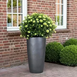 Ceramic Round Tall Matte Planter Pot In/Out