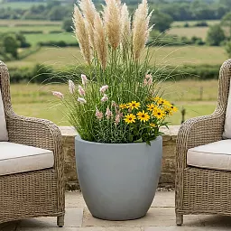 IDEALIST Lite Contemporary Light Concrete Egg Planter