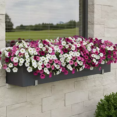 IDEALIST Lite Window Box Light Concrete Planter