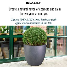IDEALIST Lite Contemporary Light Concrete Egg Planter