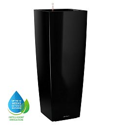 LECHUZA CUBICO ALTO Square Tall Poly Resin Self-watering Planter