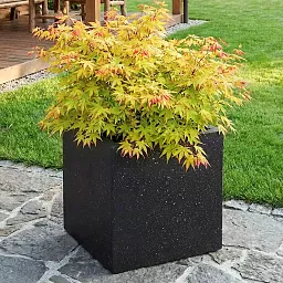 IDEALIST Lite Square Box Contemporary Marble Light Concrete Planter