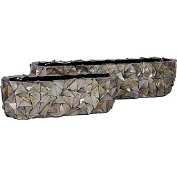 Shell Trough Polystone Indoor Planter