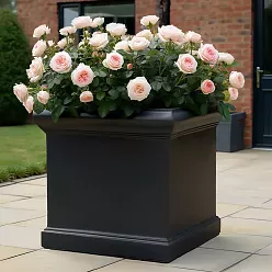 IDEALIST Lite Victorian Box Square Light Stone Outdoor Planter