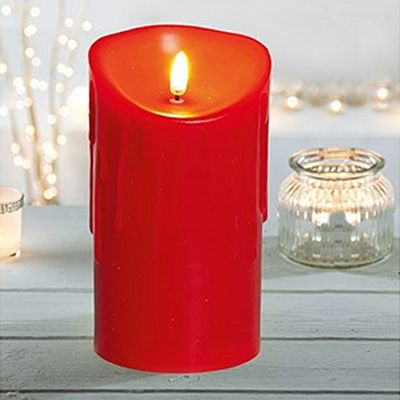Christmas FlickaBright LED Melted Edge Candle