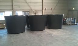 Cairo Outdoor Aluminum Round Planter