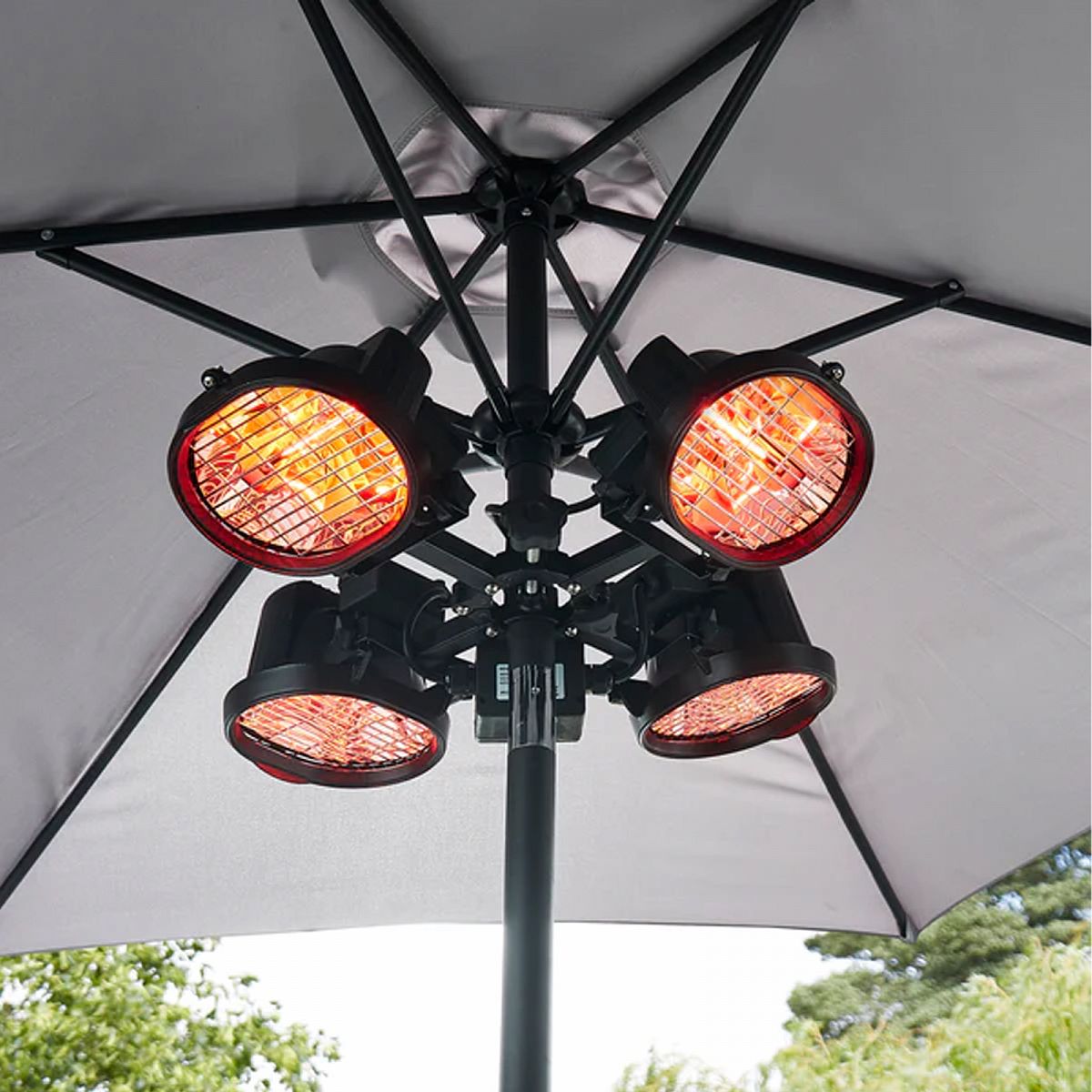 Ruby Outdoor Alum Parasol Heater by Radiant