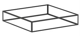 Aluminium Plantframes Outdoor Aluminum Square Planter