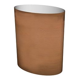 Cortenstyle Big Oval on Wheels Planter IN\OUT