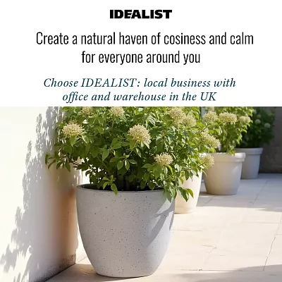 IDEALIST Lite Contemporary Light Concrete Egg Planter