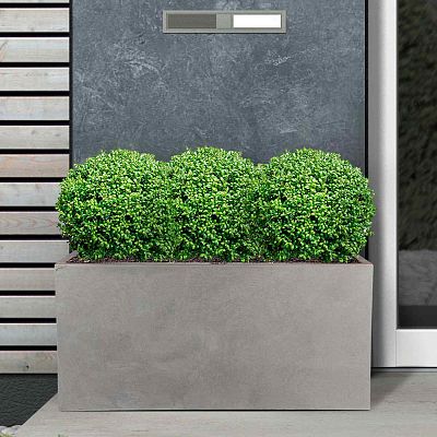 IDEALIST Lite Contemporary Light Concrete Trough Planter