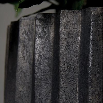 Sahara Round Tall Polystone Outdoor Planter