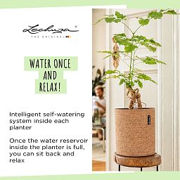 LECHUZA TRENDCOVER Round Self-watering Planter