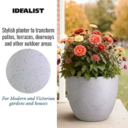 IDEALIST Lite Contemporary Light Concrete Egg Planter