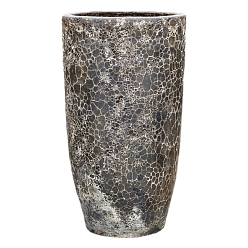 Lava Ceramic Tall Planter | Large Indoor and Outdoor Plant Pot