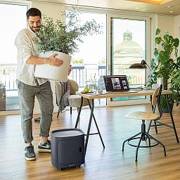 LECHUZA PILA Color Square Poly Resin Self-watering Planter