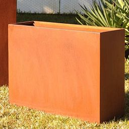 Andes Trough Corten Steel Outdoor Planter