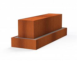 CorTen Trough Fountain Waterblock