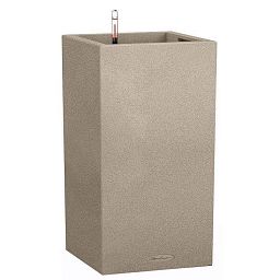LECHUZA CANTO Stone High Square Tall Poly Resin Self-watering Planter