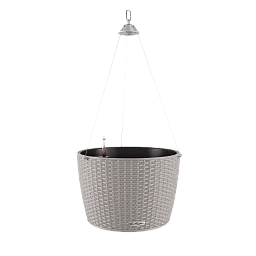 LECHUZA NIDO Cottage Round Poly Resin Outdoor Self-watering Planter