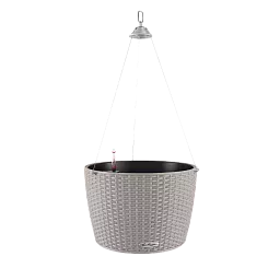 LECHUZA NIDO Cottage Round Poly Resin Outdoor Self-watering Planter