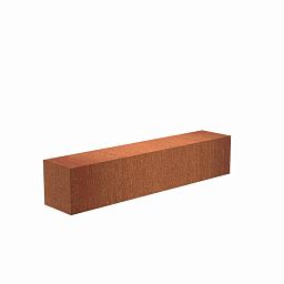 Corten Steel Rectangular Horizontal Pedestal