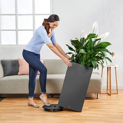 LECHUZA CANTO High Square Tall Poly Resin Self-watering Planter