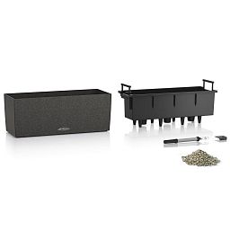 LECHUZA BALCONERA Stone Trough Poly Resin Self-watering Planter Set