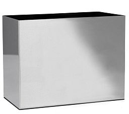 Parel Rectangle Stainless Steel Brushed on Felt (2Mm) Indoor Planter