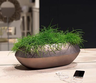 ROYAL Tabletop Round Polystone Planter