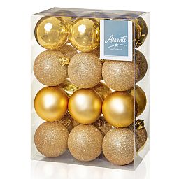 Christmas Tree Baubles Multi Finish Balls