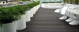Sydney Outdoor Aluminum Round Planter